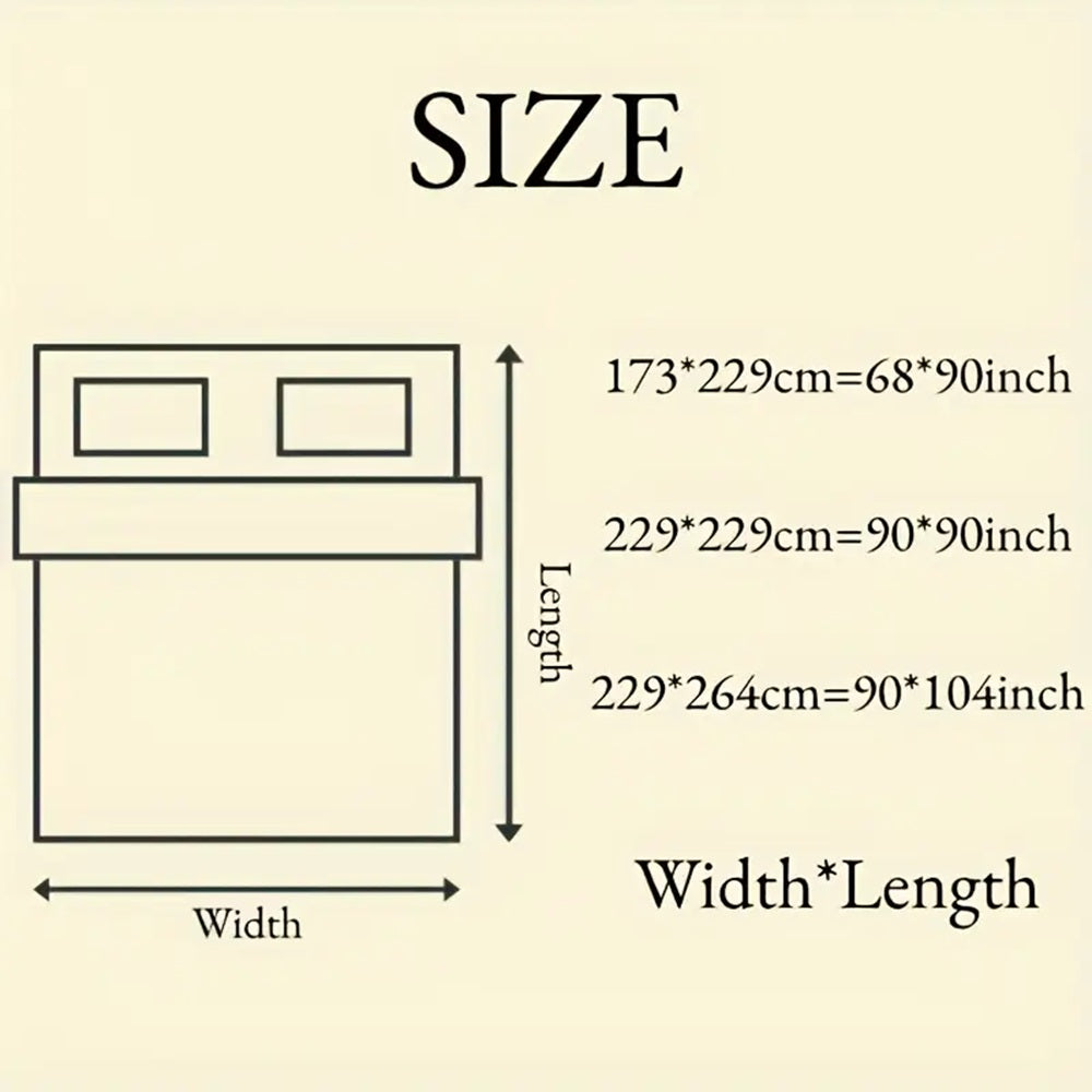 Premium Bedding Set - Elegant Floral Design with Golden Branches - Soft Cotton