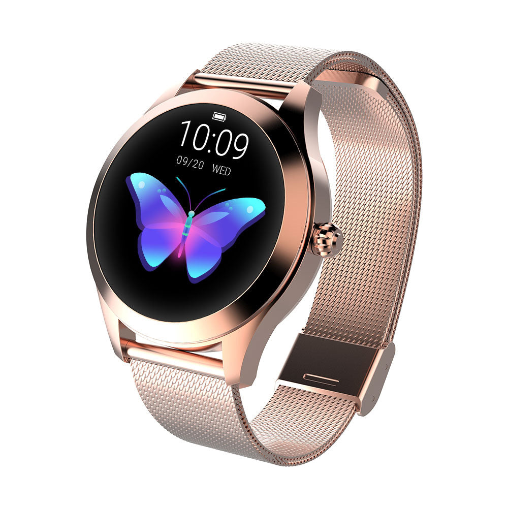 ⌚ Smartwatch Elegant Femei Rose Gold - Monitorizare Fitness & Notificări | Cadou Premium Valentine's Day