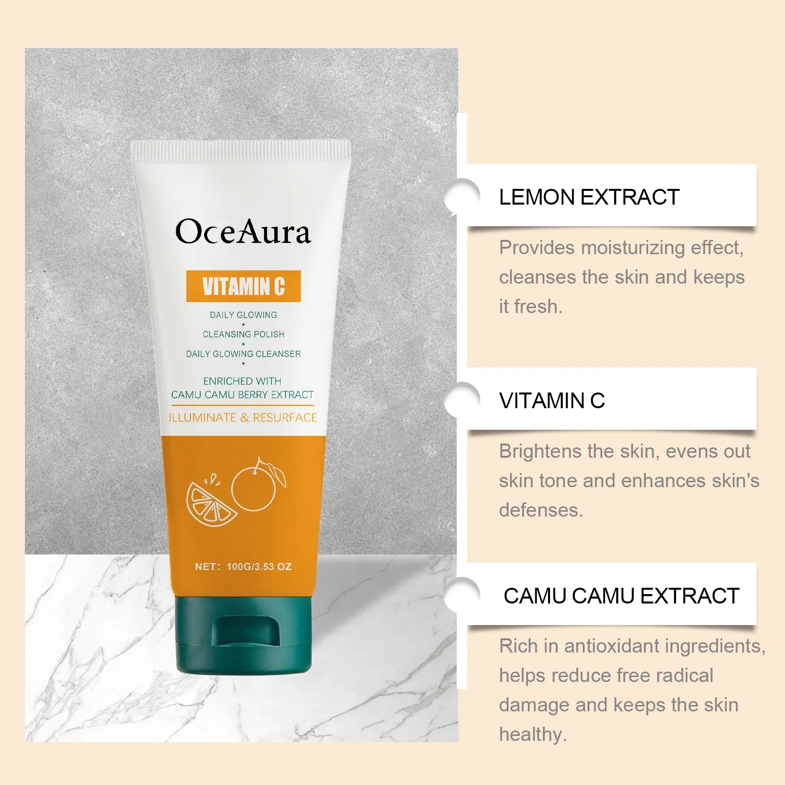 BUNDLE: Day & Night Cleansing Duo - OceAura Vitamin C + Hoygi Papaya | Rutină Completă Curățare