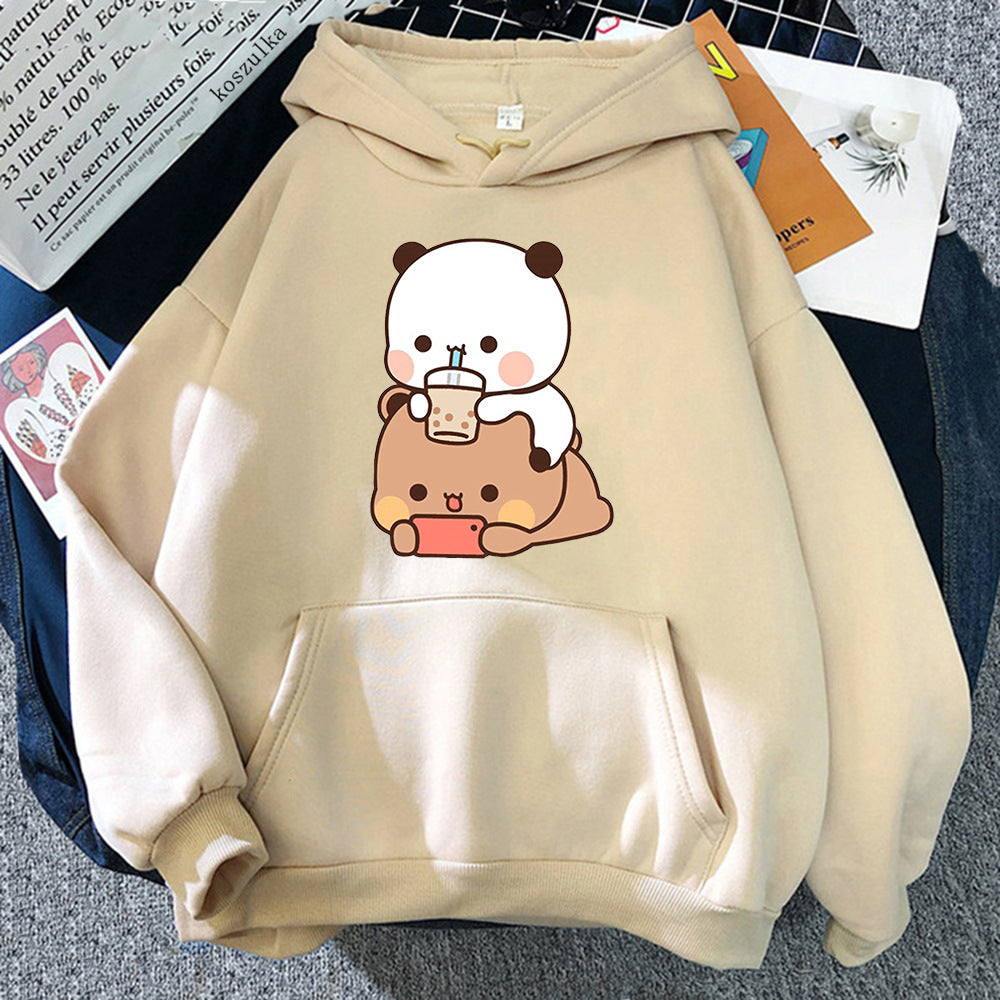 Bubu and Dudu Hoodie - Kawaii Aesthetic Graphic Sweatshirt for Women