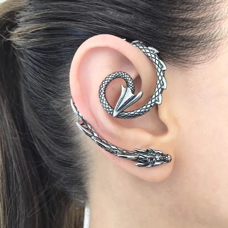 Cercei Retro Dragon - Accesoriu Elegant Valentine's Day