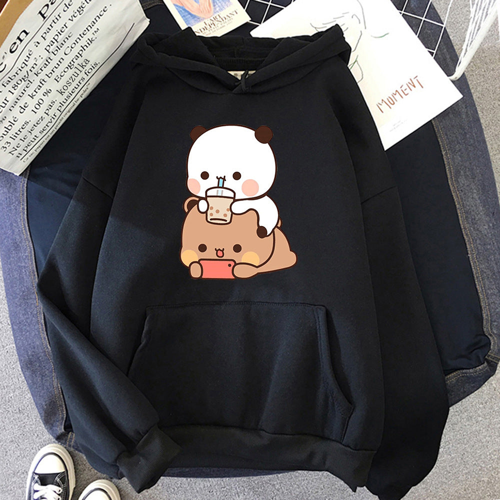 Bubu and Dudu Hoodie - Kawaii Aesthetic Graphic Sweatshirt for Women