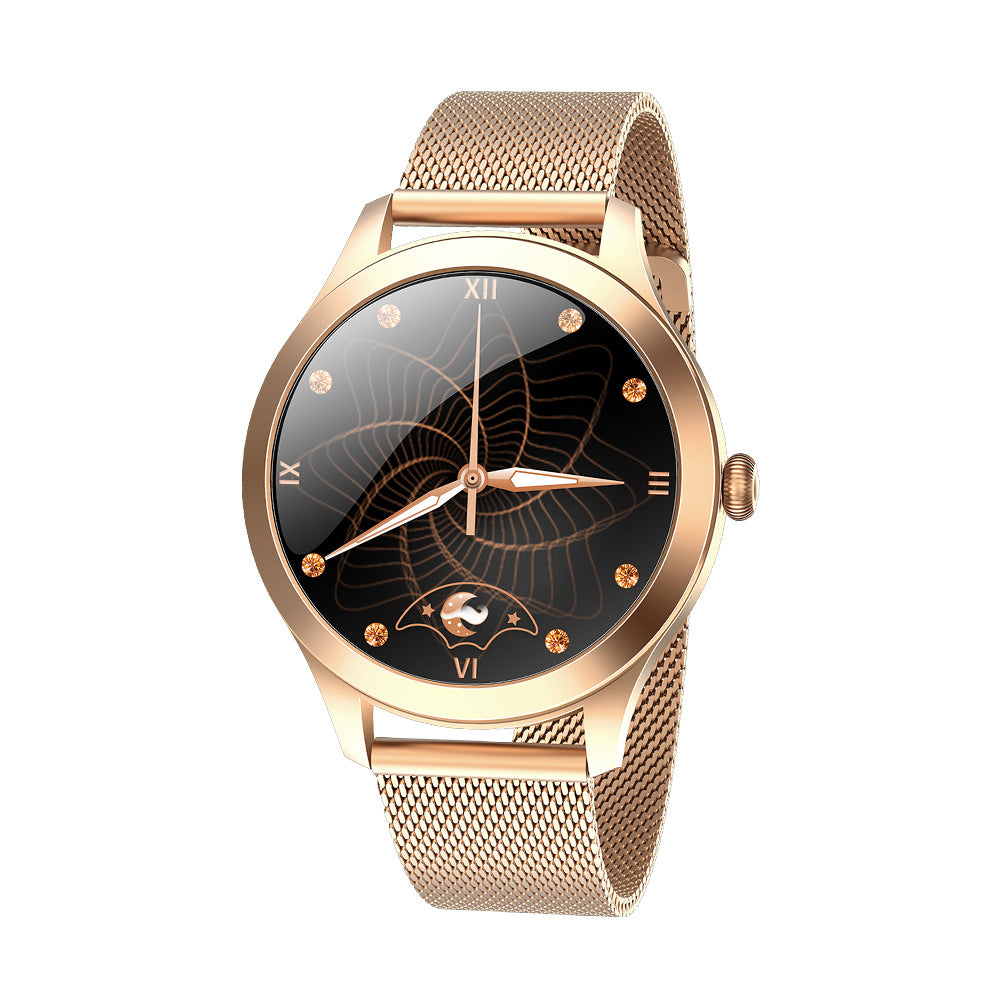 ⌚ Smartwatch Elegant Femei Rose Gold - Monitorizare Fitness & Notificări | Cadou Premium Valentine's Day