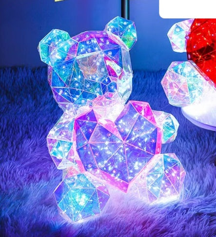 Ursuleț Luminos LED cu Trandafiri - Rose Bear Gift Valentine's Day Premium