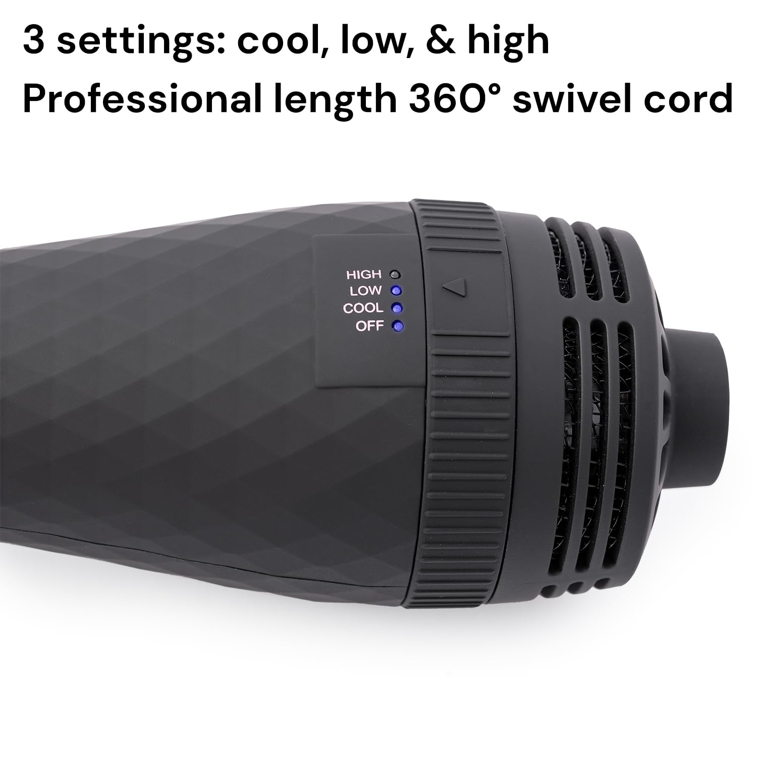 L'ANGE HAIR Le Volume 2-in-1 Titanium Blow Dryer Brush | Hot Air Brush for Hair Drying & Styling | Ionic Oval Barrel for Smooth, Frizz-Free Volume | (Blush – 75mm)