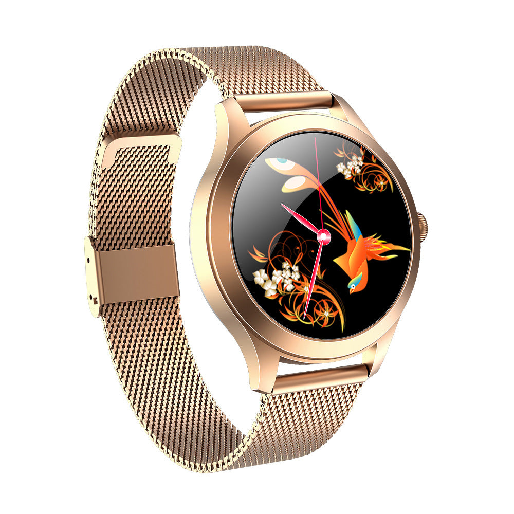 ⌚ Smartwatch Elegant Femei Rose Gold - Monitorizare Fitness & Notificări | Cadou Premium Valentine's Day