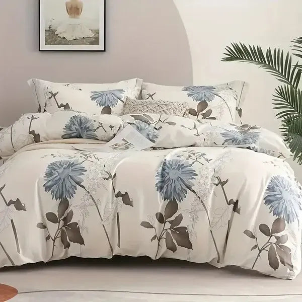 Lenjerie Florală Premium - Big Flower Duvet Cover King