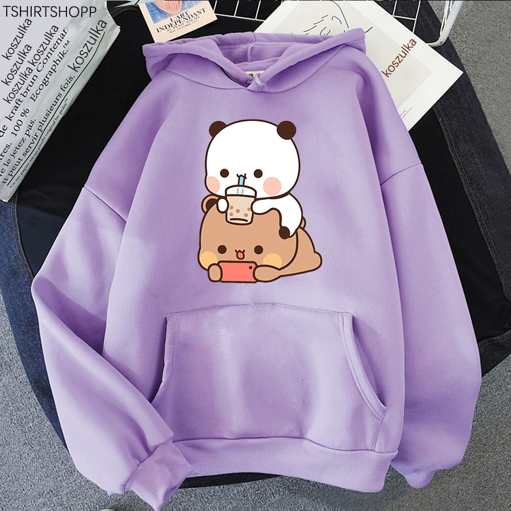 Bubu and Dudu Hoodie - Kawaii Aesthetic Graphic Sweatshirt for Women