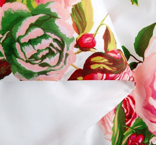 DaDa Bedding Romantic Roses Lovely Spring Pink Floral Duvet Cover Set