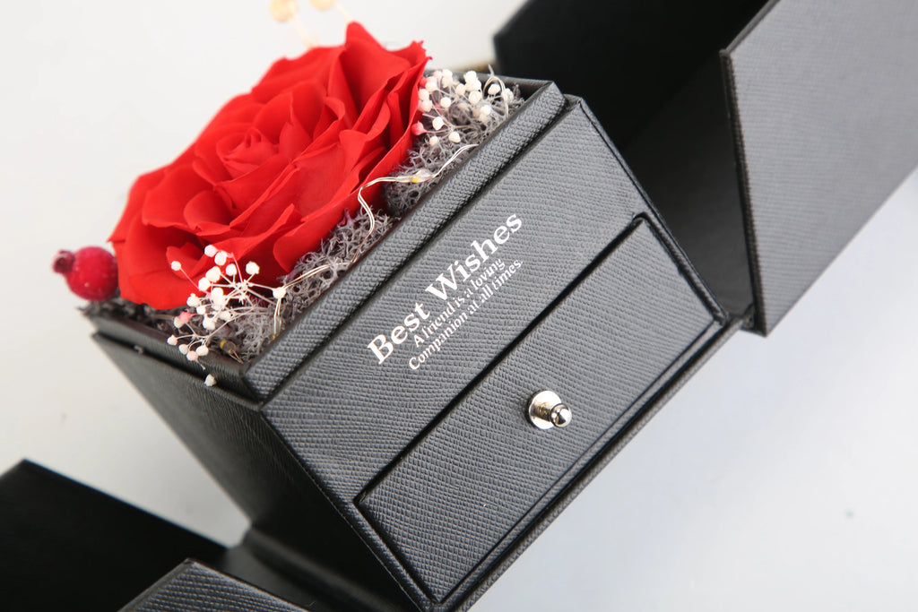 Cadoul care spune 'Te iubesc' fără cuvinte 💝 | Trandafir Etern + Colier Inimă