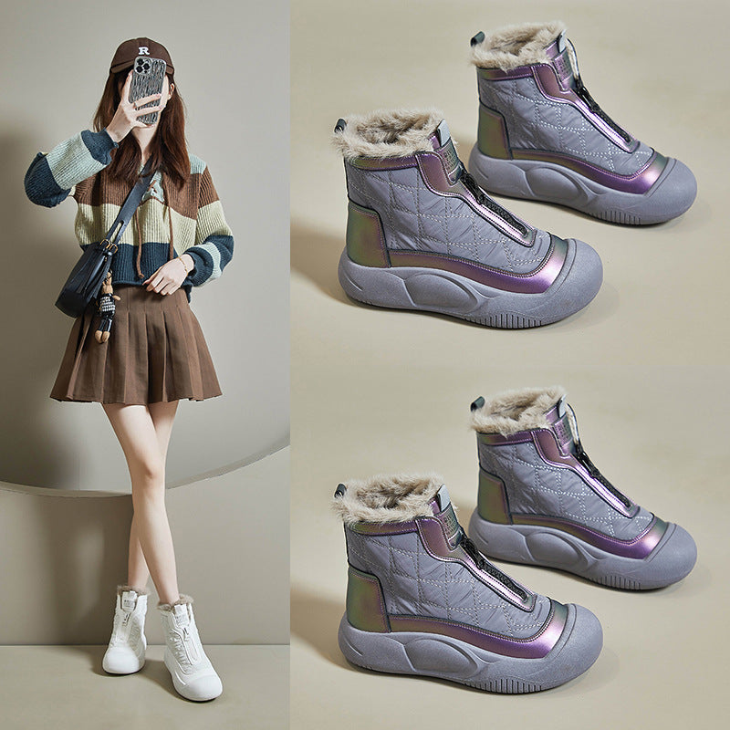 Women's Warm Casual Fleece-lined High-top Snow Boots