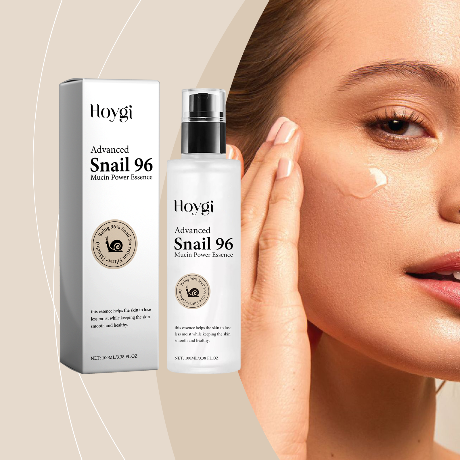 Snail Mucin Serum 100ml - Korean Beauty Hydrating Moisturizing Essence for Glass Skin