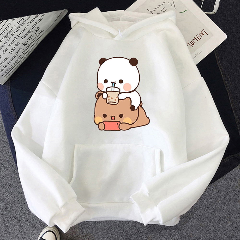 Bubu and Dudu Hoodie - Kawaii Aesthetic Graphic Sweatshirt for Women