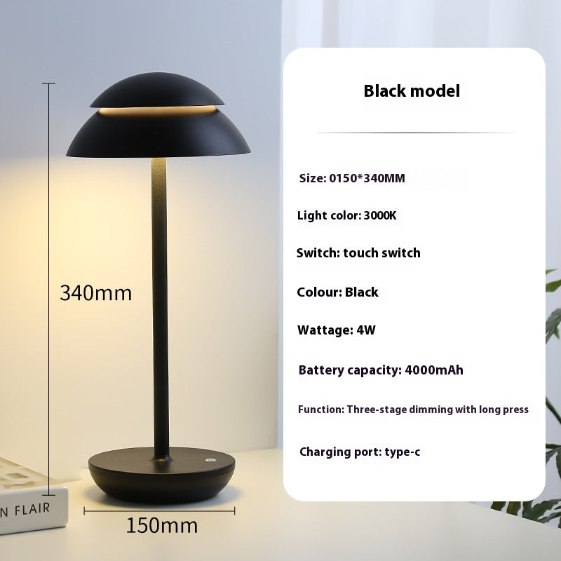 Nordic Minimalist Table Lamp - Modern Creative Bedside Light with USB
