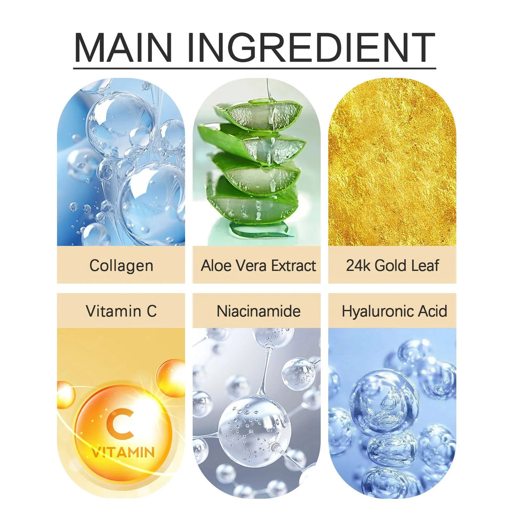 24K Gold Eye Mask - Patch-uri Anti-Rid pentru Ochi | Hidratare & Lifting